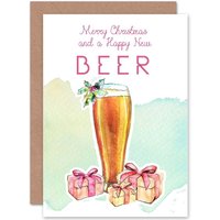 Artery8 Happy New Beer Greetings Card