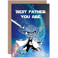 Best You Are Jedi Dad Space Master Fathers Day Card
