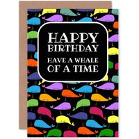 Artery8 Whale Of A Time Greetings Card