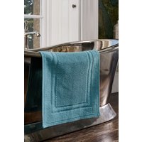CHRISTY 'Fina' Luxury Heavyweight Woven Bath Mat in Blue