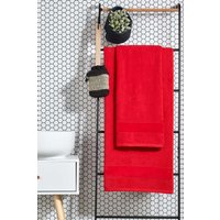 CHRISTY 'Prism' Bold Luxury 100% Turkish Cotton Towels in Red | Size: Bath Sheet