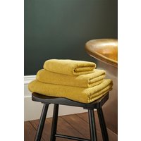 CHRISTY 'Brixton' Luxury Textured 100% Cotton Towels in Yellow