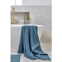 CHRISTY 'Luxe' Elegant 100% Turkish Cotton 730GSM Towels in Blue | Size: Bath Sheet