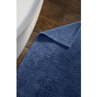 CHRISTY Reversible Hygro Luxury 100% Cotton 1800GSM Bath Rugs in Mid Blue