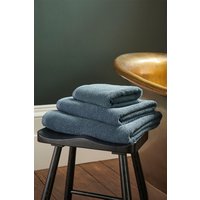 CHRISTY 'Brixton' Luxury Textured 100% Cotton Towels in Blue