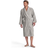 CHRISTY Women's Luxury 100% Egyptian Cotton Soft Bath Robe in Grey | Size: S/M