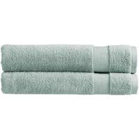 CHRISTY 'Refresh' 100% Cotton Lightweight Bath Towels Set of 2 in Duck Egg Blue
