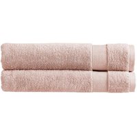 CHRISTY 'Refresh' 100% Cotton Lightweight Bath Towels Set of 2 in Pink