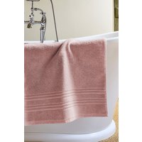 CHRISTY 'Serene' Pastel 100% Combed Cotton Bath Mat in Dusty Pink