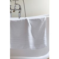 CHRISTY 'Serene' Pastel 100% Combed Cotton Bath Mat in White