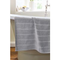 CHRISTY 'Signum' Heavyweight 100% Combed Cotton Bath Mat in Light Grey