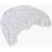 CHRISTY Double Layered Relaxed Retreat Luxury Cotton Bedding Fitted Sheets in White | Size: Super King Fitted