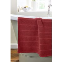 CHRISTY 'Signum' Heavyweight 100% Combed Cotton Bath Mat in Light Red