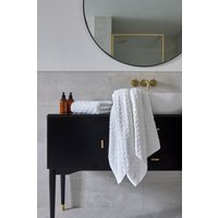 CHRISTY 'Trellis' Cotton Bamboo Blend Soft Towels in White