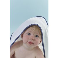 CHRISTY Hooded Super Soft Cotton Baby Bath Towel in Blue