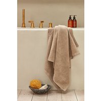 CHRISTY 'Cirrus' Lightweight Fluffy Softloft 100% Cotton Towels in Light Beige | Size: Bath Sheet