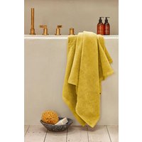CHRISTY 'Cirrus' Lightweight Fluffy Softloft 100% Cotton Towels in Yellow | Size: Bath Sheet