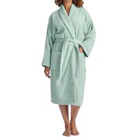 CHRISTY Women's 'Serene' Soft Combed Cotton Bath Robe in Duck Egg Blue | Size: Small