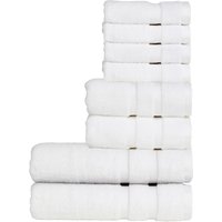 CHRISTY 'Signum' Heavyweight 100% Combed Cotton 8 Piece Towel Bundle in White
