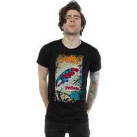 Marvel Men's Spider-Man Ftanng T-Shirt in Black | Size: XL