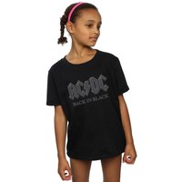 AC/DC Girl's Back In Black Cotton T-Shirt | Size: 3-4 Years