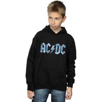 AC/DC Boy's Blue Ice Logo Hoodie in Black | Size: 7-8 Years