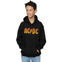 AC/DC Boy's Fire Logo Hoodie in Black | Size: 9 Years