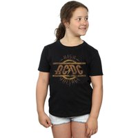 High Voltage Distressed Logo Cotton T Shirt