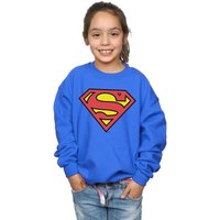 DC Comics Girl's Superman Logo Sweatshirt in Blue | Size: 12-13 Years