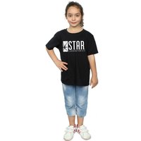 DC Comics Girl's The Flash Star Labs Cotton T-Shirt in Black | Size: 12-13 Years