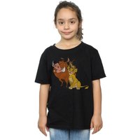 Girl's The Lion King Classic Simba, Timon & Pumbaa Cotton T-Shirt in | Size: 9 Years