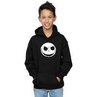 Disney Boy's Nightmare Before Christmas Jack Skellington Face Hoodie in Black | Size: 12-13 Years