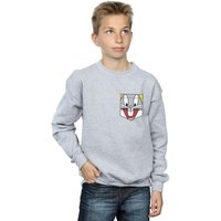 Bugs Bunny Face Faux Pocket Sweatshirt