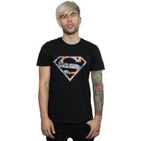 Superman Floral Logo 2 T Shirt