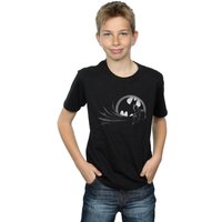 DC Comics Boy's Batman Spot T-Shirt in Black | Size: 12-13 Years