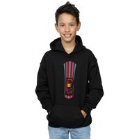 Disney Boy's Cars Lightning McQueen Stripes Hoodie in Black | Size: 7-8 Years