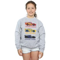 Disney Girl's Cars Racer Profile Sweatshirt in Grey | Size: 12-13 Years