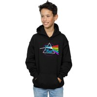 Pink Floyd Boy's Neon Darkside Hoodie in Black | Size: 9 Years