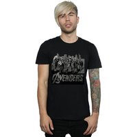 Avengers Mono Team Art T Shirt