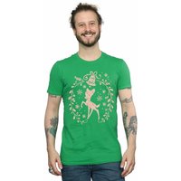 Bambi Christmas Wreath T Shirt