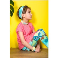 Lily & Me Girl's Broderie Cotton Pink T-Shirt Tee | Size: 3-4 Years