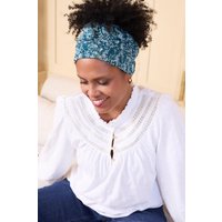 Lily & Me Women's Fern Print Elastane Soft Cotton Endlessly Versatile Multiband in Blue