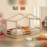 3ft Wooden House Bed Single
