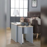 Comfy Living Ltd Wooden Nest Of Tables in Grey