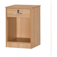 Comfy Living Ltd Stylish Oak Effect Bedside Table in Light Oak