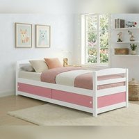 Wooden Storage Bed Sliding Doors Single