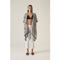 Abstract White Rose Kaftan