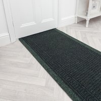 runrug Long Hallway Carpet Runner - Aztec, Green | Size: 80 cm x 270 cm