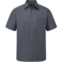Collection Short Sleeve Poly Cotton Easy Care Poplin Shirt inches