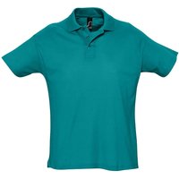 Summer II Pique Short Sleeve Polo Shirt Duck Egg